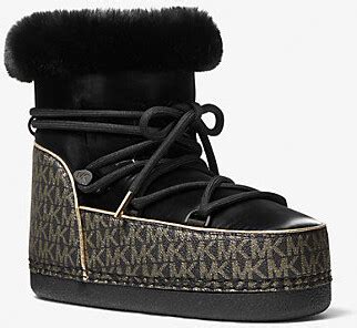 michael kors zelda boot|Zelda Metallic Logo and Velvet Boot .